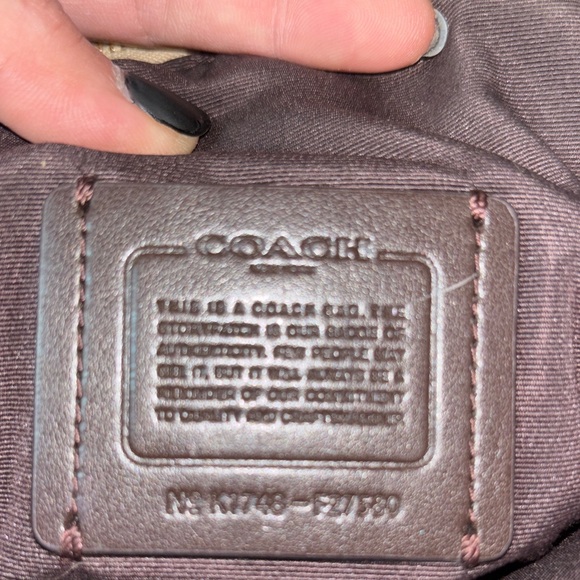 Coach Light Beige Mini Kelsey Signature Tote - Picture 6 of 15